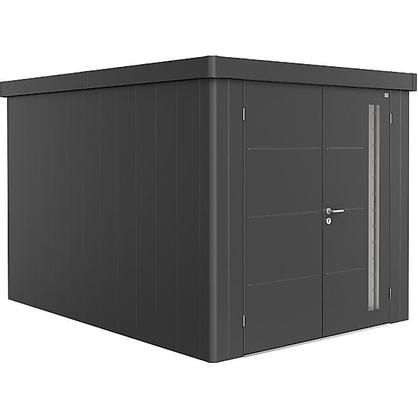 Biohort Gerätehaus "Neo 4B Doppeltür" stylisches Gartenhaus mit Flachdach günstig online kaufen