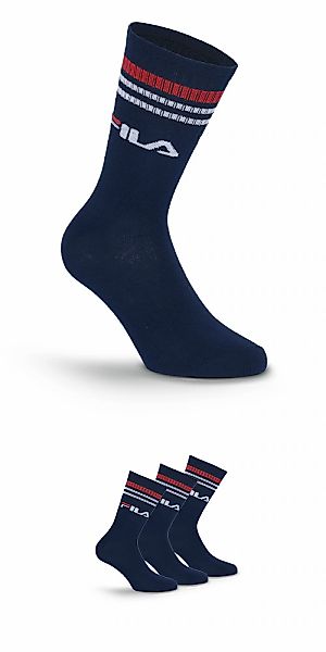 Fila Socken 3 Paar, breites Rippenbündchen, Logoschriftzug, Cotton-Mix günstig online kaufen