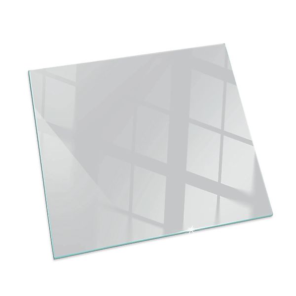Tulup Glasplatte für Kamin Grau Glas unter Kamin Quadrat 60x60 cm Grau Glas günstig online kaufen