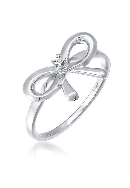Elli DIAMONDS Verlobungsring Schleife Diamant Weiß günstig online kaufen