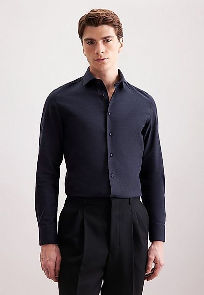 seidensticker Flanellhemd Schwarze Rose Slim 1/1 Kentkragen Uni günstig online kaufen