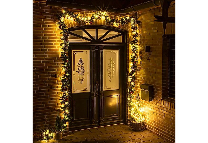 GartenHero LED-Girlande LED Weihnachtsgirlande biegsam 5m 36 Kugeln Lichter günstig online kaufen