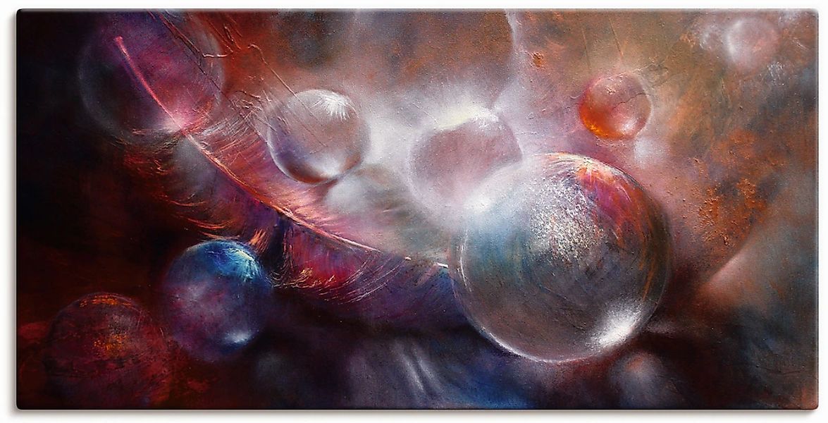 Artland Leinwandbild "Federleicht" Muster 1 Stk. tlg. auf Holzrahmen gespan günstig online kaufen