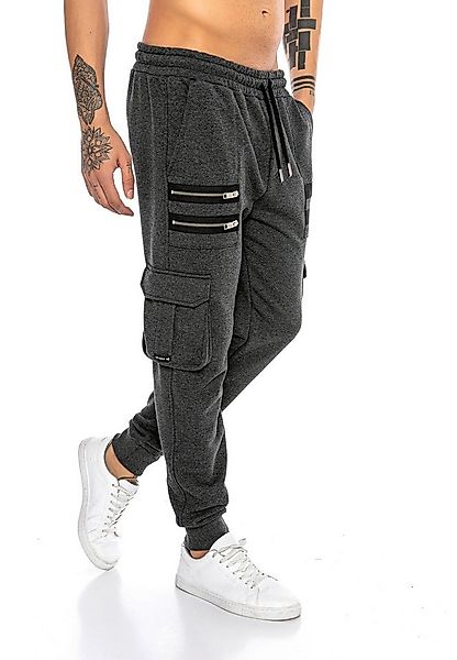 RedBridge Jogginghose im Cargo Design - Bequeme Passform mit Zipper Details günstig online kaufen