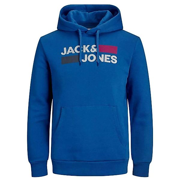Jack & Jones Corp Logo Kapuzenpullover S Classic Blue / Detail Play / Regul günstig online kaufen