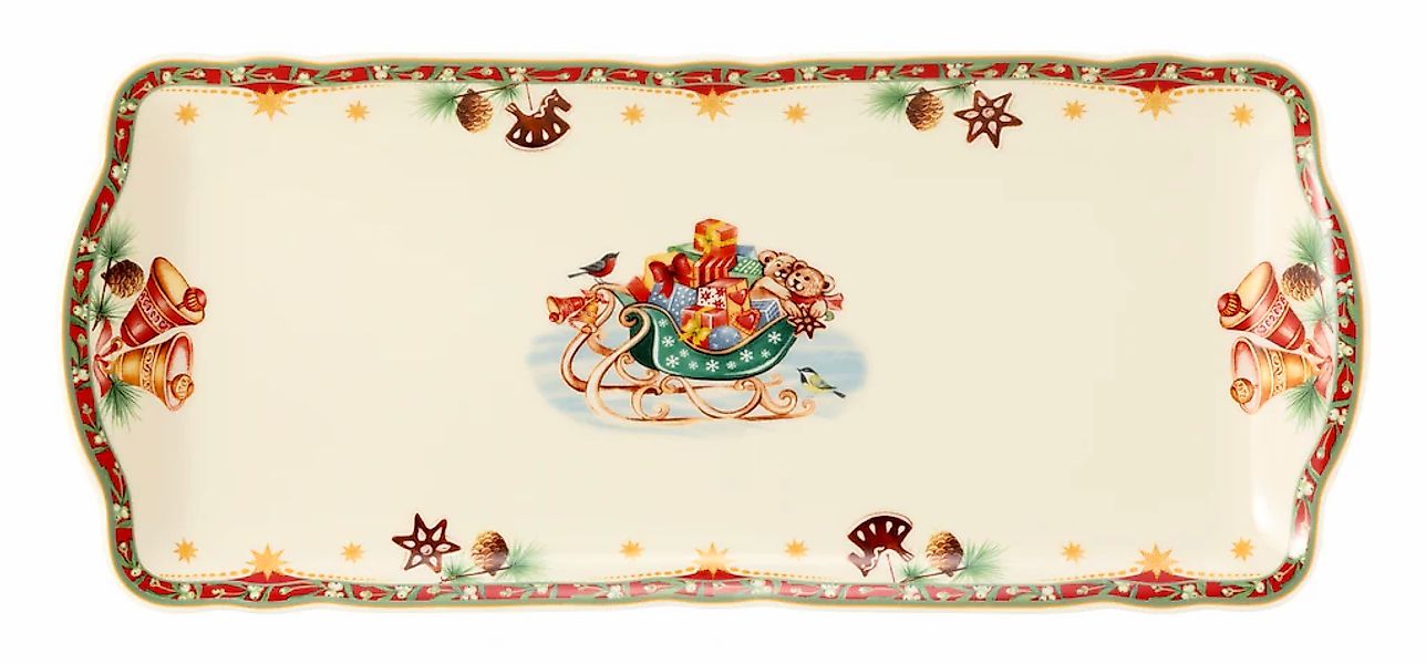 Seltmann Weiden Kuchenplatte "Marieluise, mit Weihnachtsmotiv" Servierplatt günstig online kaufen