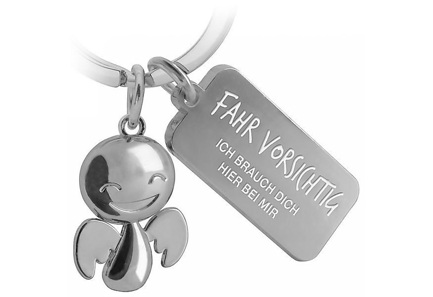FABACH Schlüsselanhänger Schutzengel Happy mit Gravur - Fahr vorsichtig - G günstig online kaufen