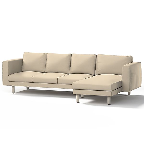 Bezug für Norsborg 4-Sitzer Sofa mit Recamiere, beige, Norsborg Bezug für 4 günstig online kaufen