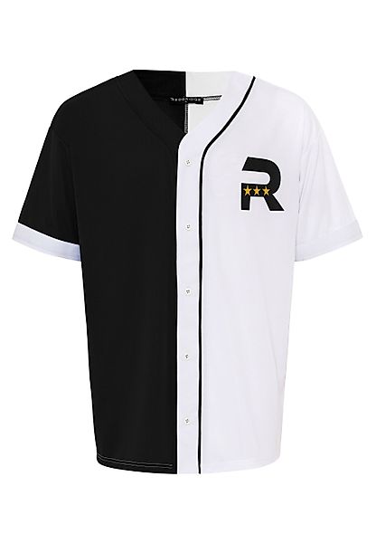 RedBridge T-Shirt im Baseball-Look - Knopfleiste, günstig online kaufen