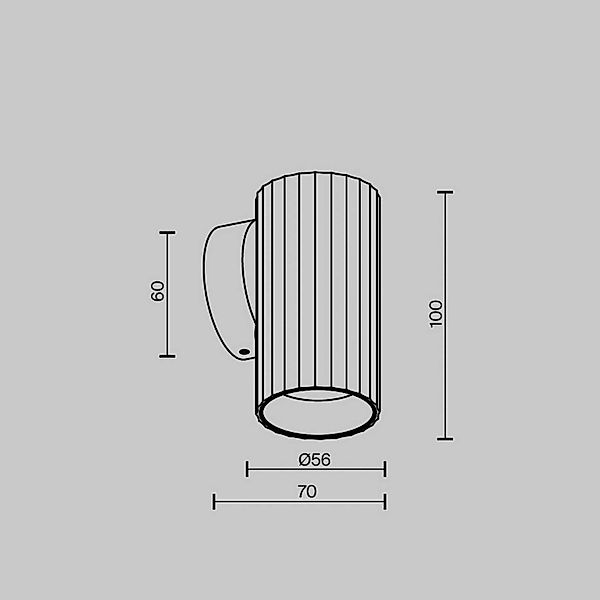 Maytoni Wandlampe Calipso, weiß, 1 x GU10, Höhe 10 cm Metall günstig online kaufen