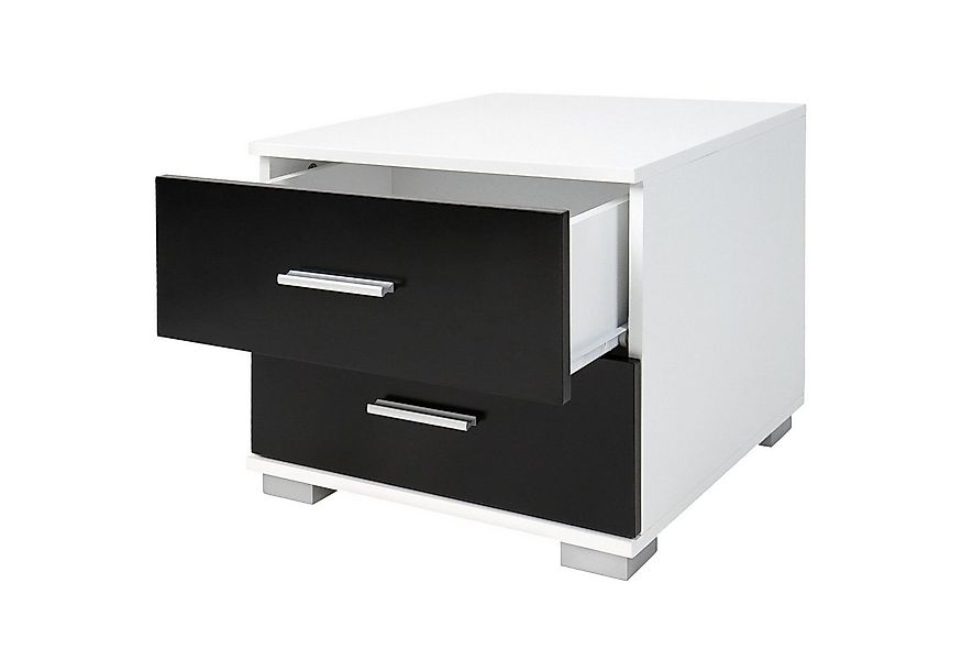 VENDOMNIA Nachttisch Nachtschrank 2er Set - 40x40x35 cm (Farbwahl, Nachtkom günstig online kaufen