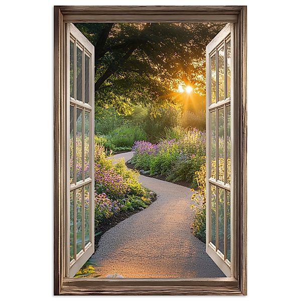 MuchoWow Poster Aussicht - Blumen - günstig online kaufen