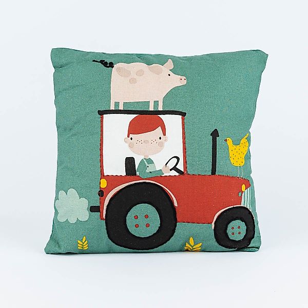 SCHÖNER LEBEN. Dekokissen Kinderkissen Traktor Schwein günstig online kaufen