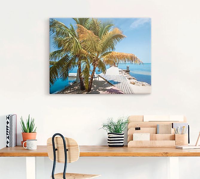 Artland Wandbild "Florida Keys Himmlischer Blick", Strand, (1 St.), als Lei günstig online kaufen