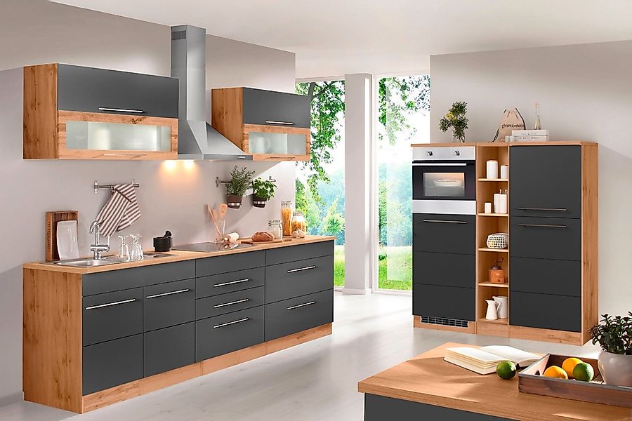 KOCHSTATION Küchenzeile »KS-Wien« Breite 430 cm, wahlweise mit E-Geräten un günstig online kaufen