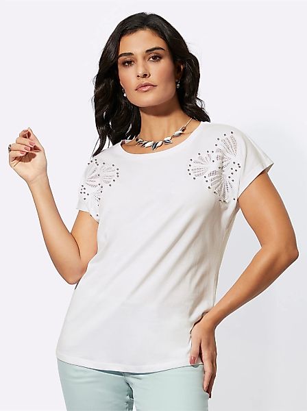creation L Kurzarmshirt "Lyocell-Mix-Shirt", (1 tlg.) günstig online kaufen