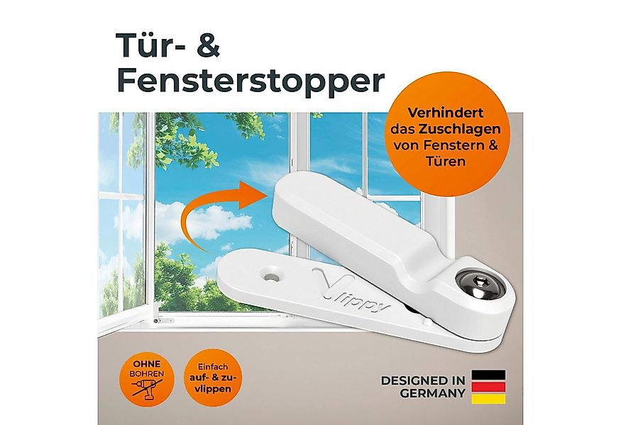 Vlippy Fensterstopper & Türstopper, 2 Stück, Verhindert das Zuschlagen von günstig online kaufen