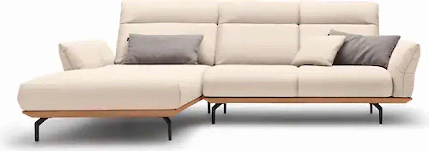 Creation BY ROLF BENZ Ecksofa »CR.460«, Sockel in Eiche, Alugussfüße in umb günstig online kaufen