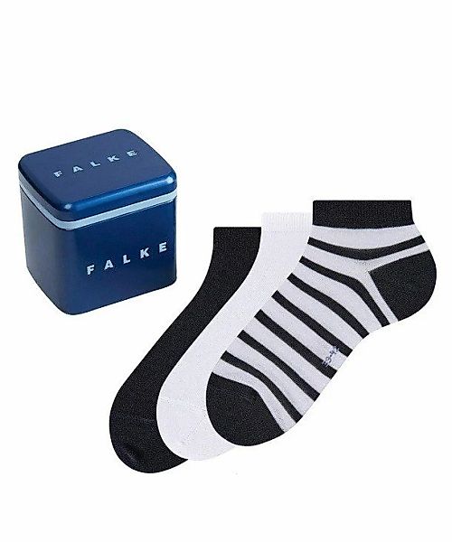 Falke Happy Socken 3 Paar Schwarz Weiß - Größe 39-42 günstig online kaufen