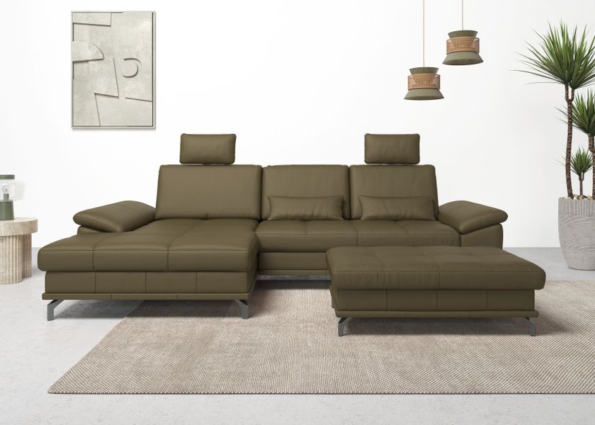 PLACES OF STYLE Ecksofa "Costello L-Form, B: 301 cm mit Sitztiefen-, Armtei günstig online kaufen