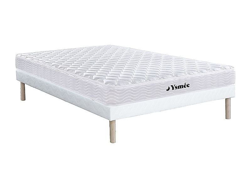 Federkernmatratze-Bettgestell-Set - 140 x 190 cm - Memory Schaum - 1 Zone - günstig online kaufen