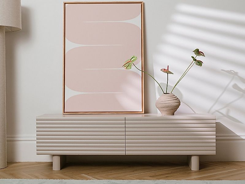 Beautysofa TV-Schrank TORINO mit 2 Türen im modernen Stil (geriffelte Front günstig online kaufen