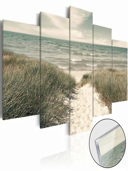 artgeist Acrylglasbild Quiet Beach [Glass] mehrfarbig Gr. 100 x 50 günstig online kaufen