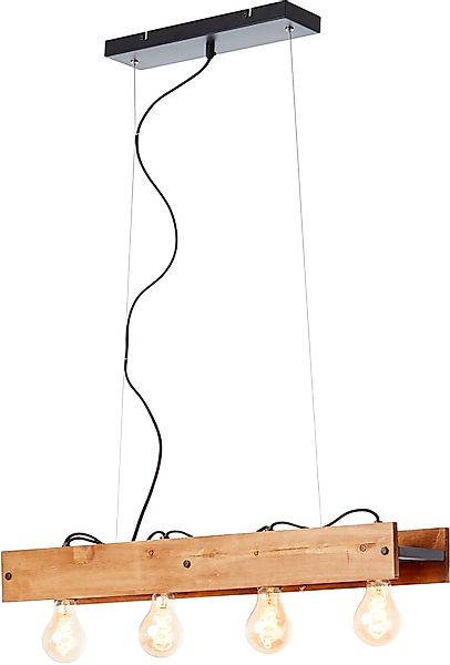 Brilliant Pendelleuchte »Calandra«, 4 flammig, Leuchtmittel E27   ohne Leuc günstig online kaufen