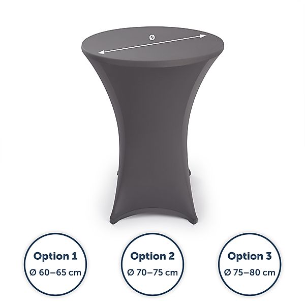 Blumtal Hussen-Set Stehtisch, Elegante Stehtischhusse für günstig online kaufen