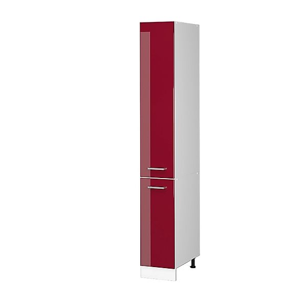 Vicco Hochschrank R-Line, Rot Hochglanz/Weiß, 30 cm günstig online kaufen