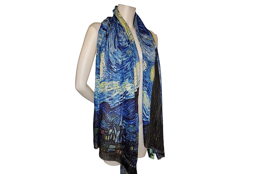 Dark-Desires Schal Leichter Schal mit Kunstmuster van Gogh "Sternennacht" günstig online kaufen