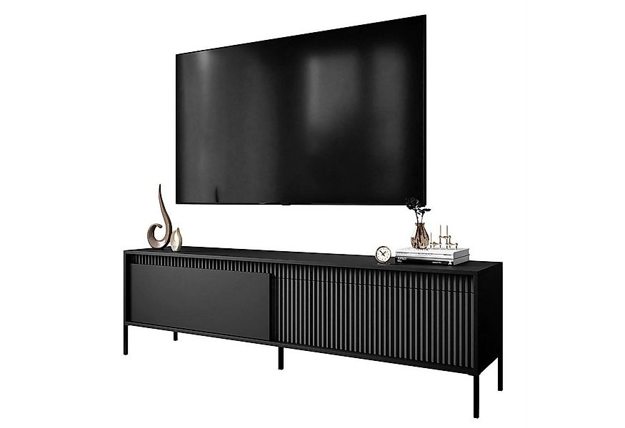 Lookway TV-Schrank YASUMI 187 cm TV Lowboard mit 2 Türen (1x TV-Schrank) Br günstig online kaufen