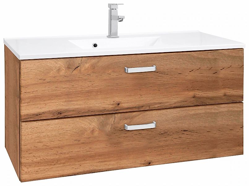 welltime "Ravenna" Badmöbel Waschtisch inkl. Waschbecken, Breite 100 cm, So günstig online kaufen