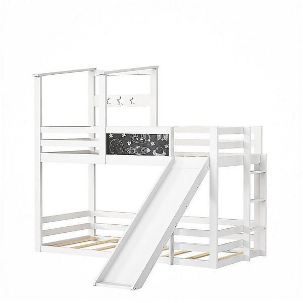 FUROKOY Kinderbett Kinderbett 90x200 cm, Bodenbett mit Rausfallschutz und L günstig online kaufen