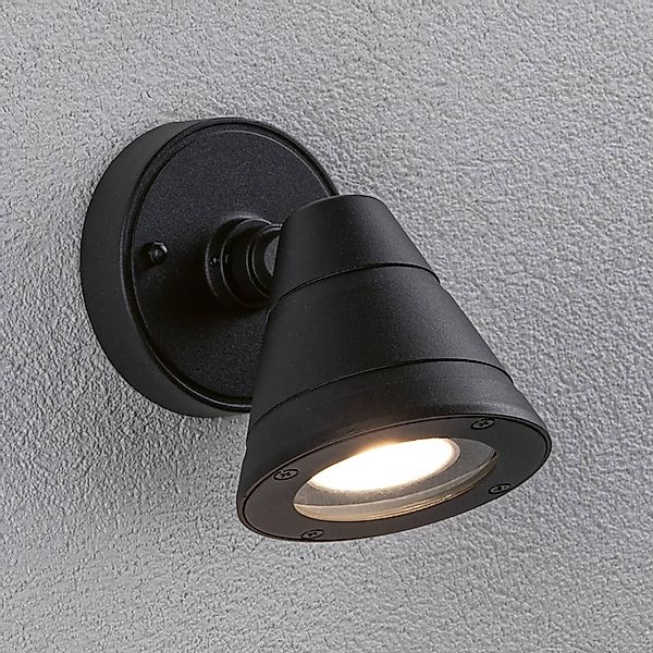Paulmann Außen-Wandleuchte »Trian IP44 rund 100x125mmmax. 35W 230V Anthrazi günstig online kaufen