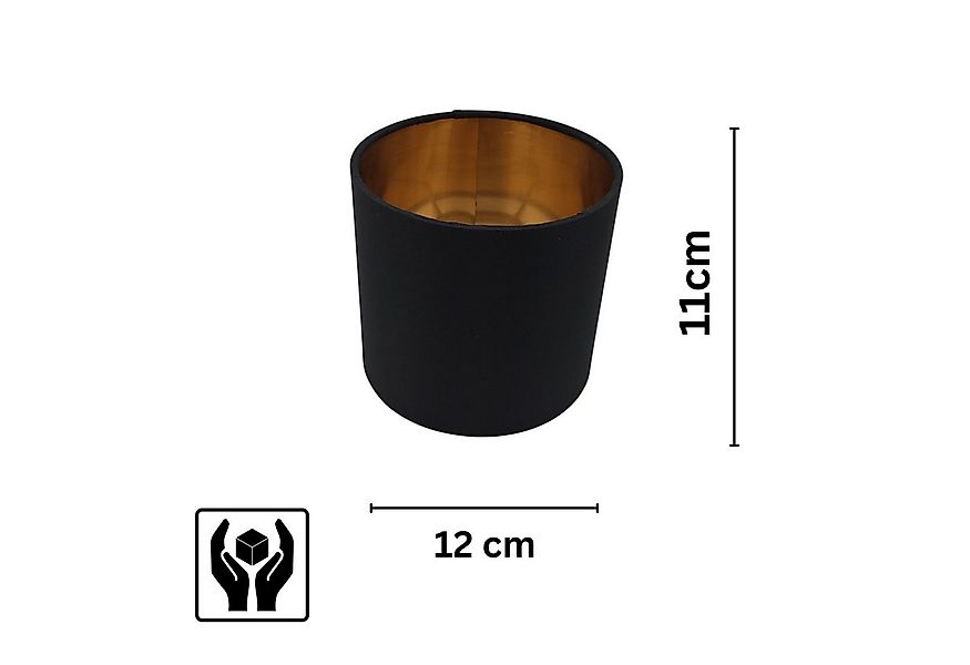 Lichthandel Hoch Lampenschirm Stehlampe Hängelampe Ø12cm Durchmesser schwar günstig online kaufen