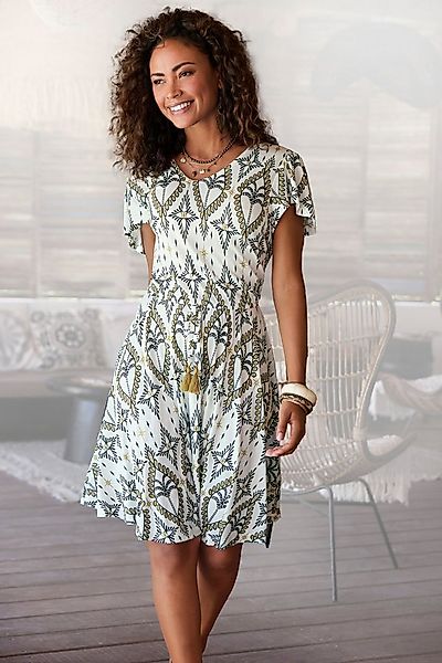 LASCANA Jerseykleid mit Alloverdruck günstig online kaufen