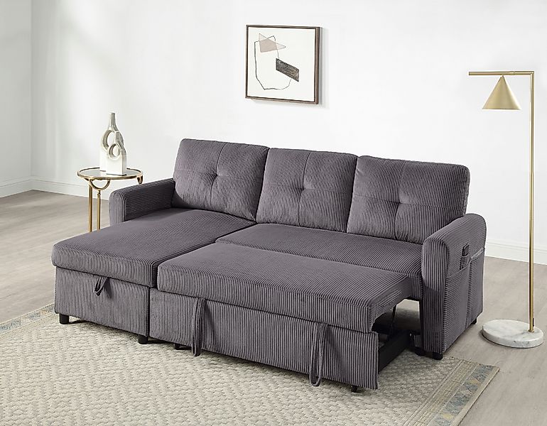 ATLANTIC home collection Ecksofa Gustavo L-Form, günstig online kaufen