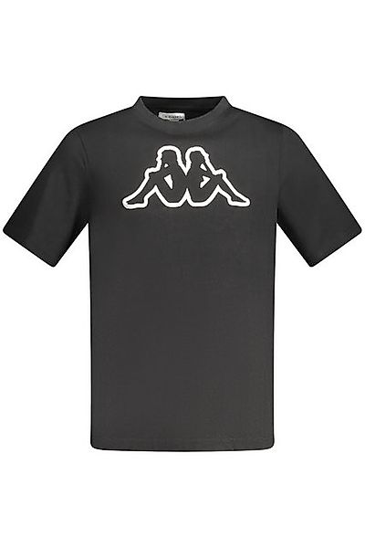 Kappa T-Shirt Herren-Kurzarmshirt, Schwarz, Regular Fit günstig online kaufen