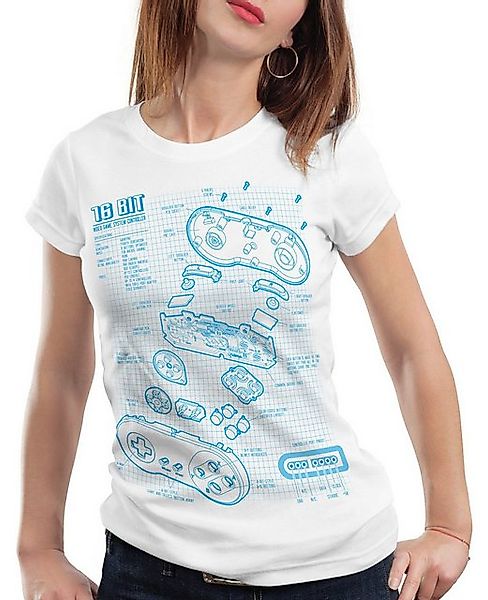 style3 T-Shirt 16-Bit Gamer classic snes nintendo nes switch super famicom günstig online kaufen