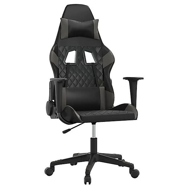 vidaXL Gaming-Stuhl Schwarz und Grau Kunstleder 3143757 günstig online kaufen