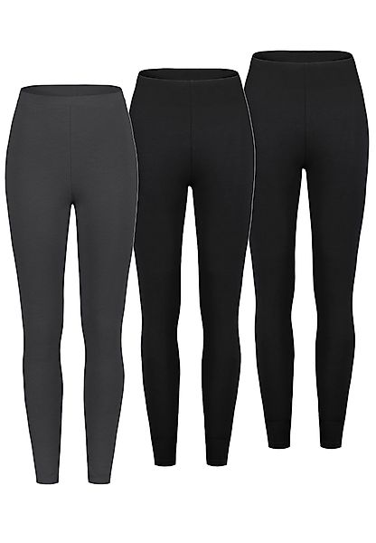 SUBLEVEL Leggings 3er-Pack hoher Bund elastisch günstig online kaufen
