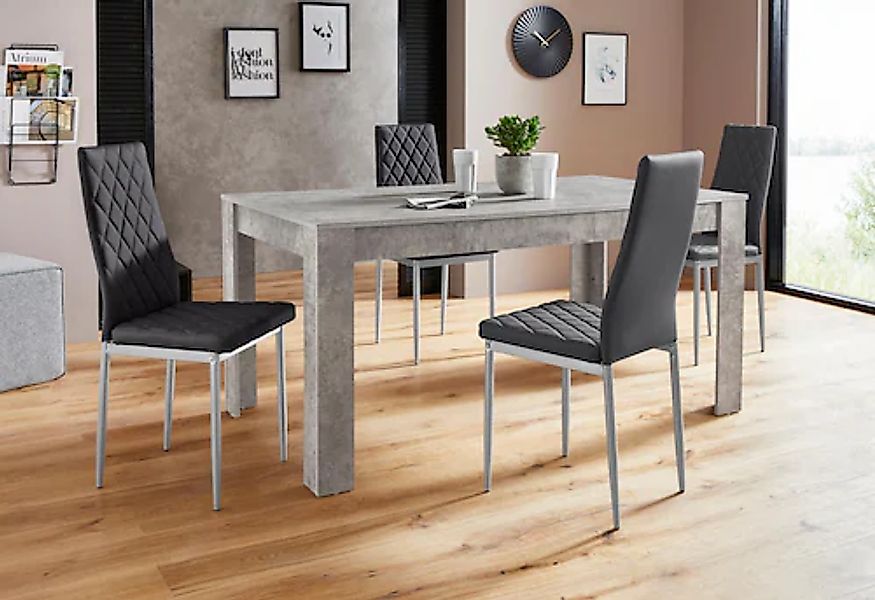 INOSIGN Essgruppe »Lynn160/Brooke« Set, Set: Tisch mit 4 Stühlen günstig online kaufen