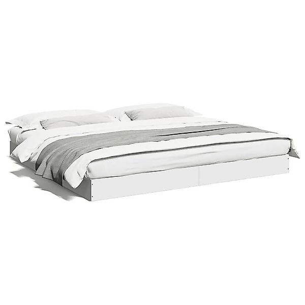 vidaXL Bettgestell, Bettrahmen Weiß 180x200 cm günstig online kaufen