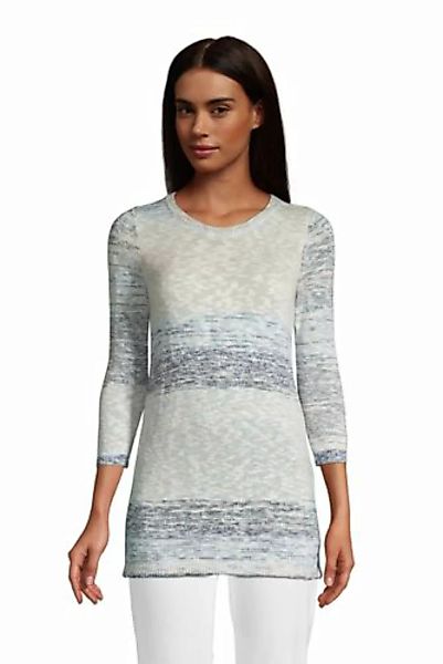 Pullover aus Baumwollmix, Damen, Größe: L Normal, Blau, by Lands' End, Hell günstig online kaufen