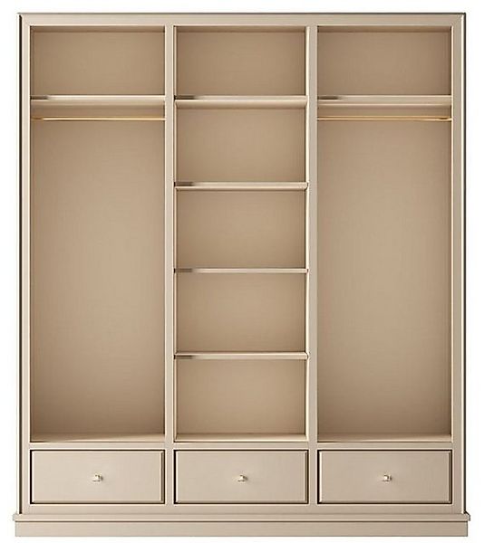 Casa Padrino Kleiderschrank Casa Padrino Luxus Kleiderschrank Beige 200 x 6 günstig online kaufen