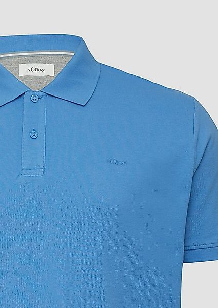 s.Oliver Kurzarmshirt Poloshirt mit Logo-Stickerei günstig online kaufen