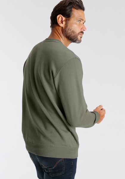 Mans World Sweatshirt Langarm, lässiger Print, Rundhals, aus Baumwollmischu günstig online kaufen
