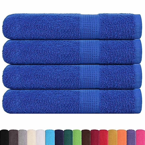 vidaXL Handtücher 4 Stk Blau 100x200 cm 360 g/m² 100% Baumwolle 136723 günstig online kaufen