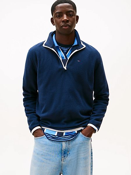 Tommy Jeans Fleecepullover "TJM FLAG POLAR FLEECE", normale Passform, Troye günstig online kaufen